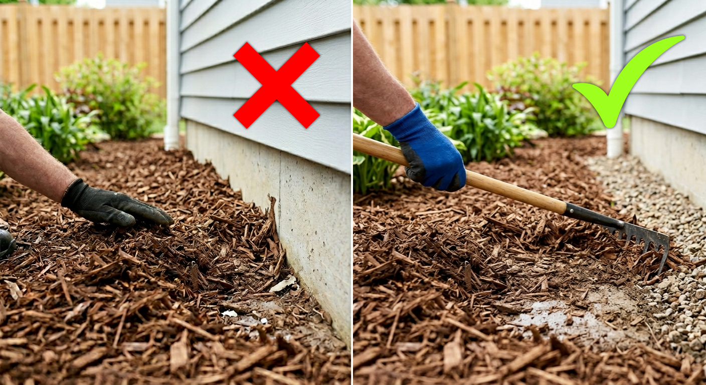 where to place mulch