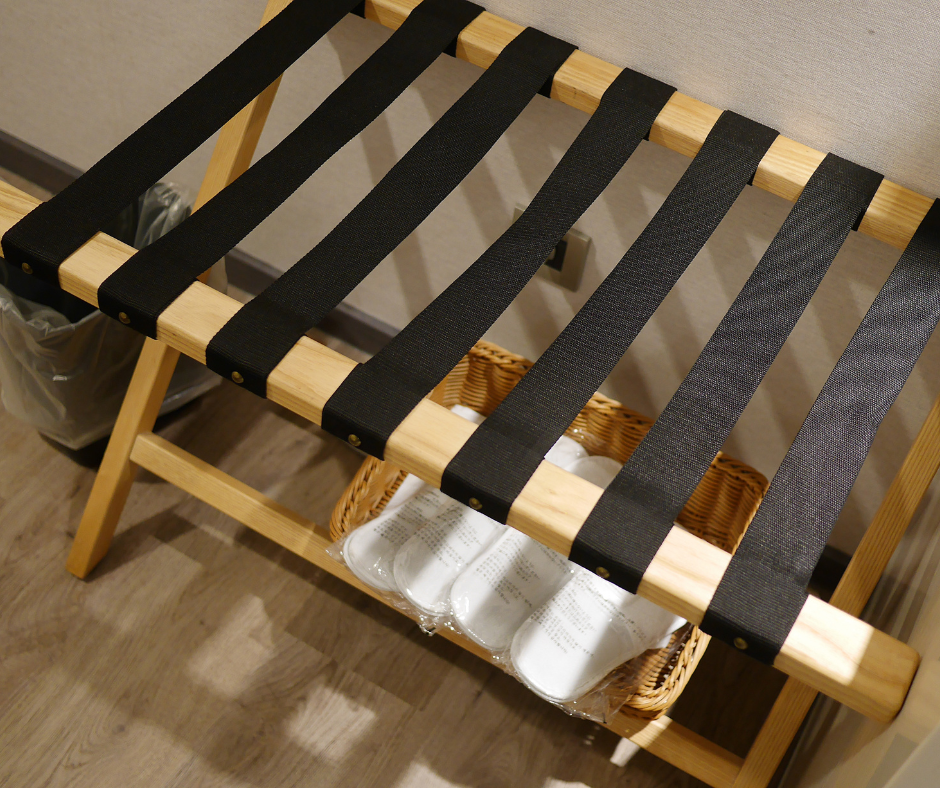 storage in hotel room