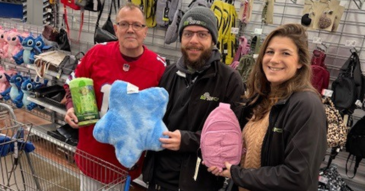 A cart of holiday cheer for 20 Compeer participants 