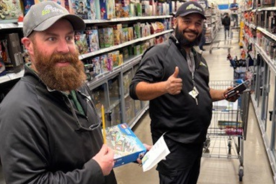 A cart of holiday cheer for 20 Compeer participants 