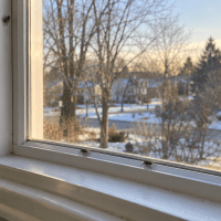Cluster flies around an upstairs window in buffalo ny